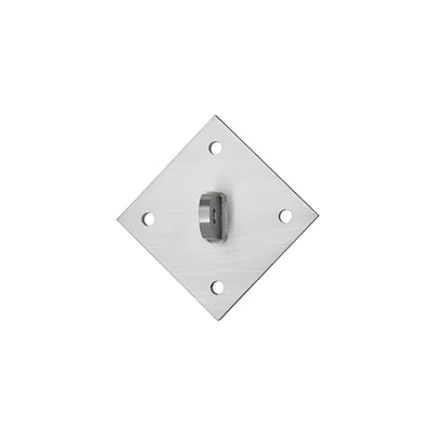 CRL 316 Brushed Stainless Diamond Shaped Mounting Plate for 12 mm Rods
