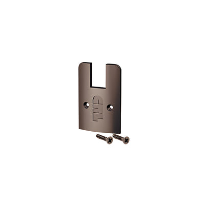 CRL Black Bronze Anodized Low Profile End Cap With Screws