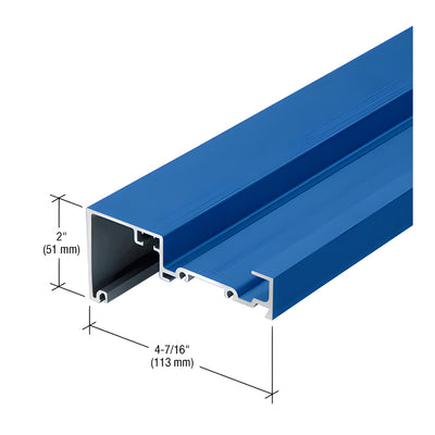 CRL-U.S. Aluminum Flush Front Header Mullion, Custom Paint - 24'-2"