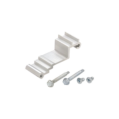 CRL-U.S. Aluminum Horizontal and Sill Anchor Clip with Screws - 20/Pk
