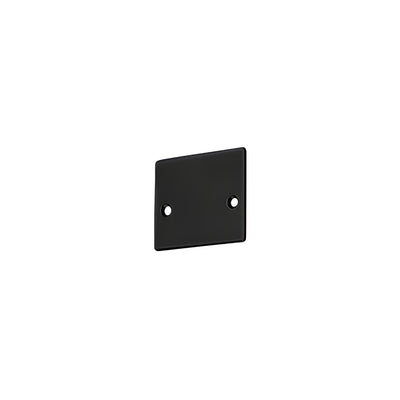 CRL Matte Black End Cap with Screws for NH2 Series Wide U-Channel