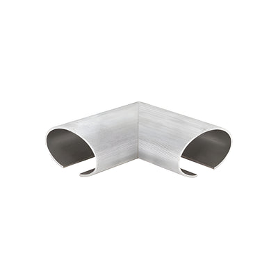 CRL 90º Corner Horizontal Internal Splice for 4" Oval Cap Rail