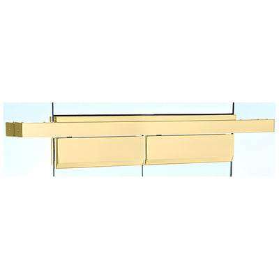 CRL Polished Brass Custom Length Double Door Floating Header