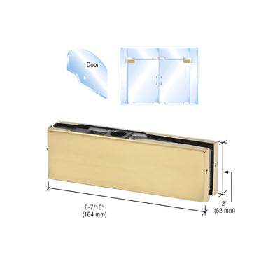CRL Brass European Top Door Patch Fitting with 1NT303 Insert