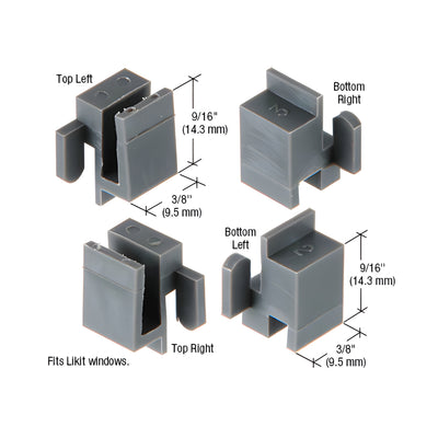 CRL Sliding Window Corner Guide Set for Likit Windows