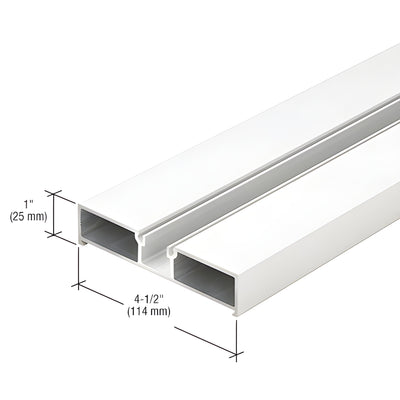 CRL-U.S. Aluminum Door Jamb 24'-2" White KYNAR® Paint