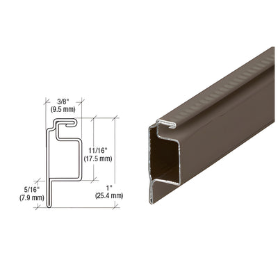 CRL Bronze 5/16" Reversed Lip Screen Frame - 144"