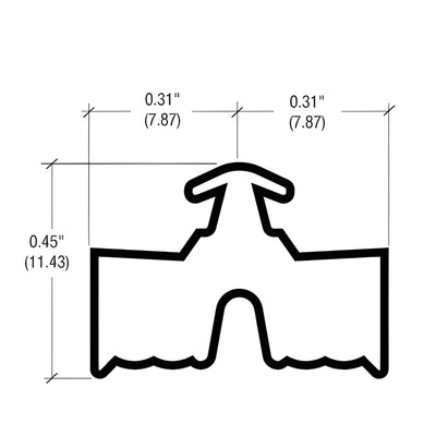 CRL-U.S. Aluminum StormWall XL Thermal Isolator Gasket - Replacement