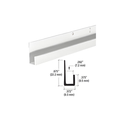 CRL Satin Anodized 1/4" Standard Aluminum J-Channel