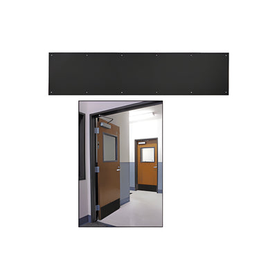 CRL 10" x 34" Flat Black Kick Plate