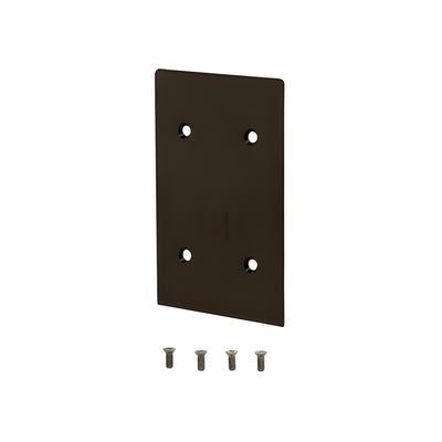 CRL Black Bronze End Cap for 8B Series Standard Square Base Shoe
