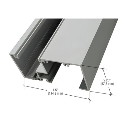 CRL-U.S. Aluminum Clear Anodized Sill for 1" Glazing 2-1/4" x 4-1/2", Thermally Improved - 24'-2"