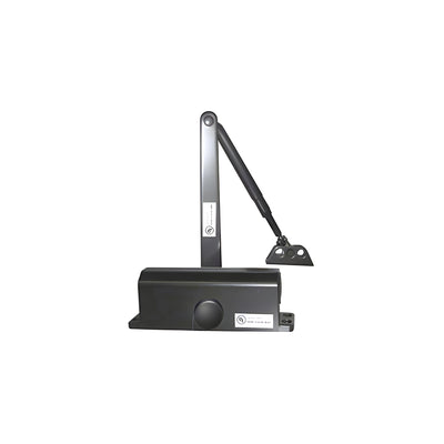 CRL Black ANSI Grade 1 Size 1 Light Duty Surface Mount Door Closer
