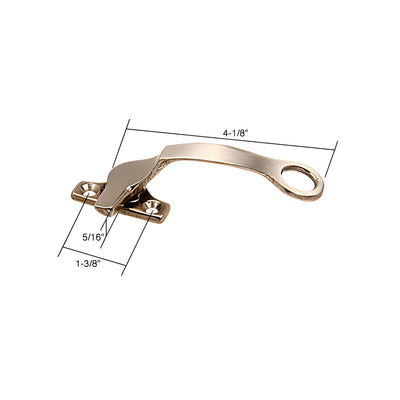CRL Right Hand Casement Window Locking Handle With 1-3/8" Screw Holes, Ring Handle