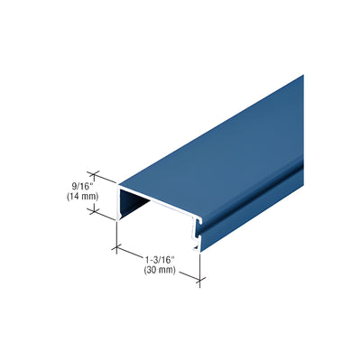 CRL-U.S. Aluminum Custom KYNAR® Paint IG500 Door Stop with Weatherseal - 21'-2"