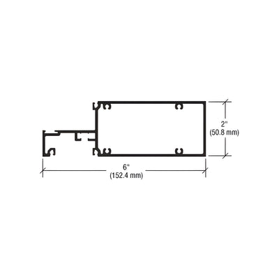 CRL-U.S. Aluminum Intermediate Horizontal, Dark Bronze Anodized - 24'-2"