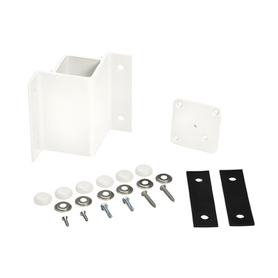 CRL White Inside 90 Degree Fascia Mount Bracket