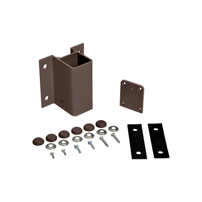 CRL Matte Bronze 180 Degree Center/End Fascia Mount Bracket