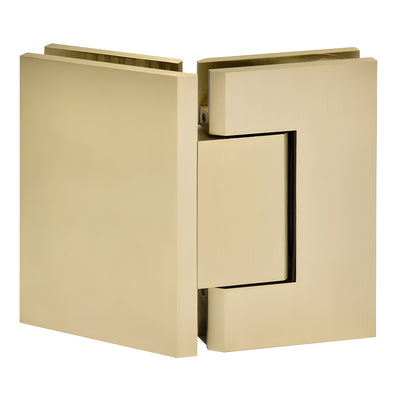 CRL Brushed Bronze Trento 135 Degree Glass-to-Glass Hinge