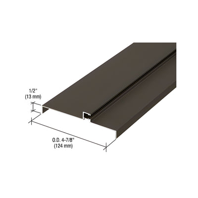 CRL 487 Bronze Anodized OfficeFront™ Transom Frame Head Insert for 1-1/2" Face Trim - 24'2"