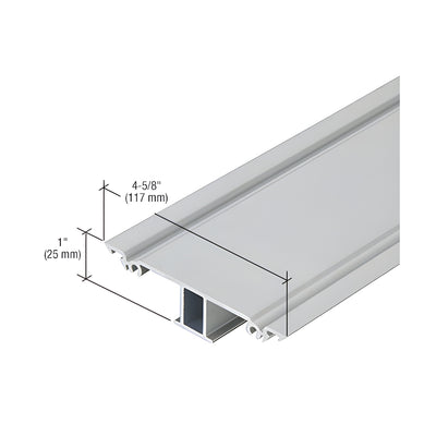CRL-U.S. Aluminum Clear Anodized Class 1 Snap-In Flat Insert - 24'-2"