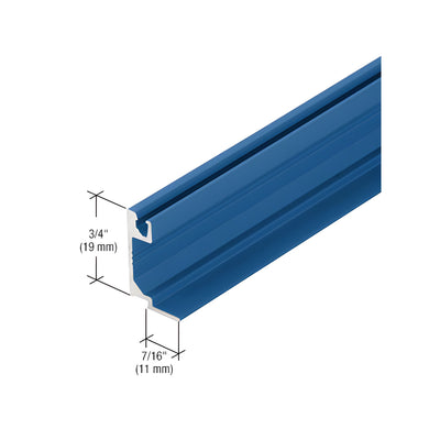 CRL-U.S. Aluminum Glass Stop for 1" Glass Door Header, Custom Paint - 21'-2"