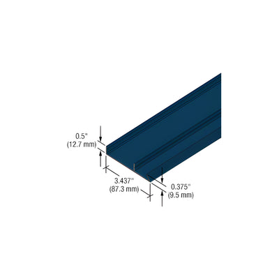 CRL-U.S. Aluminum Custom KYNAR® Paint 90 Degree Face Cap for StormWall XL Captured Mullions