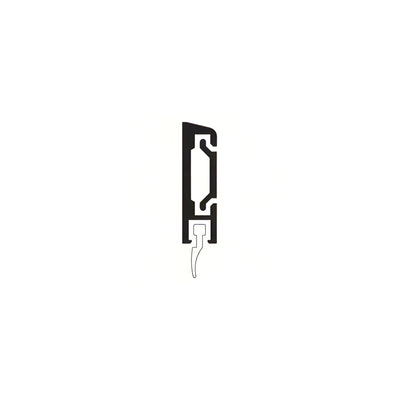 CRL Surface Mounted Concealed Type Fasteners Door Sweep with Weatherstrip, Dark Bronze/Black Anodized Class 1