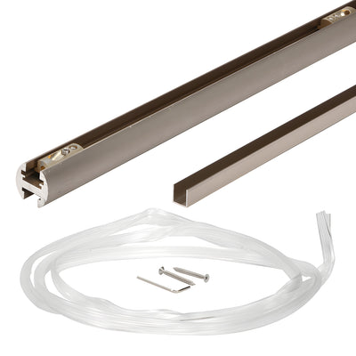 CRL Brushed Nickel 95" EZ-Adjust Shower Door Header Kit