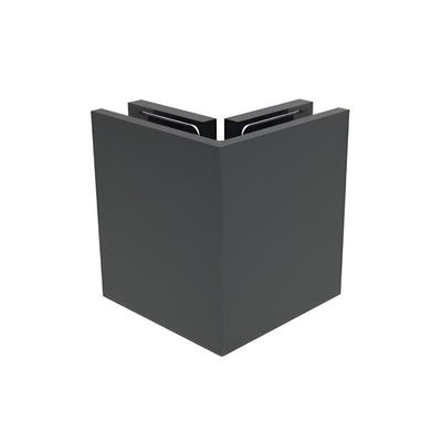 CRL Matte Black Bellagio Series Glass-to-Glass Bracket