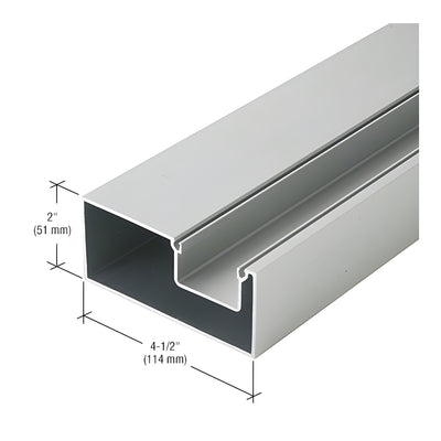 CRL-U.S. Aluminum Window Wall Hollow Door Jamb - 21'-9", Clear Anodized Class 1