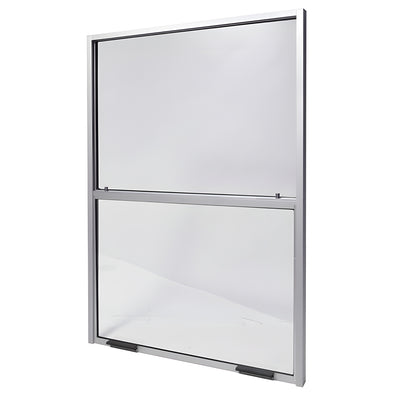 CRL Satin Anodized 24" x 36" Vertical Sliding Service Windows with 1/4" Clear tempered Glass included No Screen