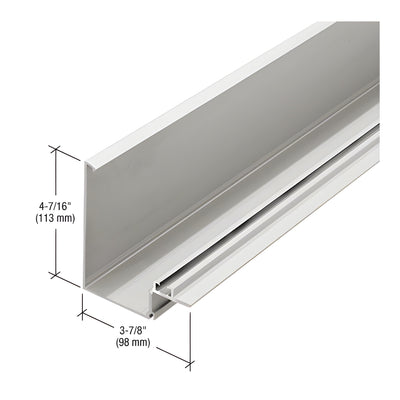 CRL-U.S. Aluminum 90 Degree Inside Corner Half Section - 24'-2", Clear Anodized Class 1