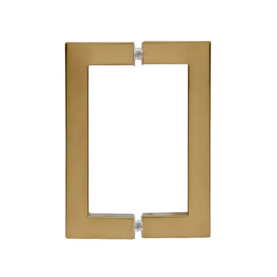 CRL Brushed Bronze 6" x 6" SQ Series Square Tubing Back-to-Back Pull Handle
