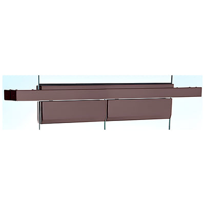 CRL Black Bronze Anodized Double Floating Header for Overhead Concealed Door Closers - for 72" Wide Opening