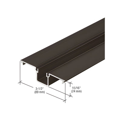 CRL-U.S. Aluminum Deep Pocket Insert for 1/4" Glazing, Bronze Black Anodized - 24'-2"