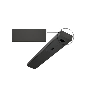CRL Matte Black Steel End Cap for 1-3/4" x 4" Headers