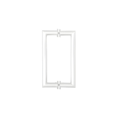 CRL Polished Stainless 12" Mitered Corner Glass Mounted Pull Handle