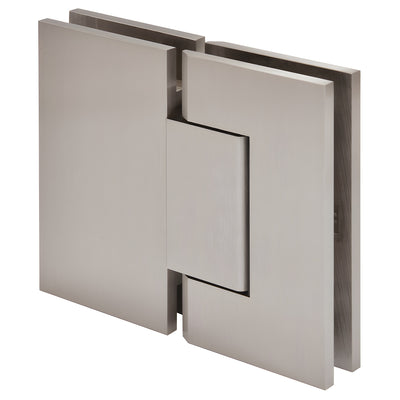 CRL Brushed Nickel Trento 180 Degree Glass-to-Glass Hinge