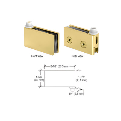 CRL Brass Flush Mount Cabinet Pivot Hinges