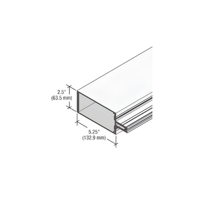 CRL-U.S. Aluminum Heavy Wall Vertical Mullion for StormWall XL, Clear Anodized Class 1