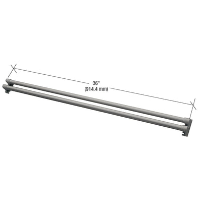 CRL Gray Storm and Screen Door Push Bar