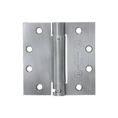 CRL 4-1/2" x 4-1/2" Satin Chrome Heavy-Duty Square Spring Hinge