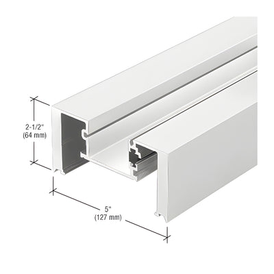 CRL-U.S. Aluminum Heavy-Duty Vertical Mullion, Thermally Improved, White KYNAR® Paint, 24'-2"