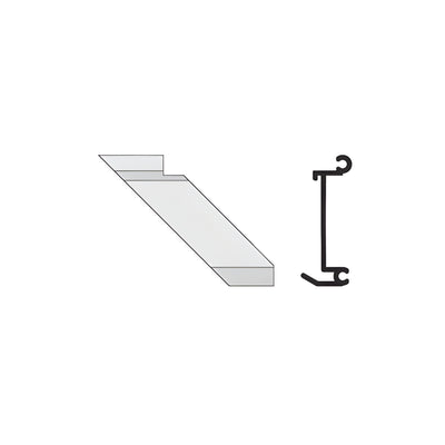CRL-U.S. Aluminum Left Hand 90º Inside Corner Anchor Clip 4/Pk