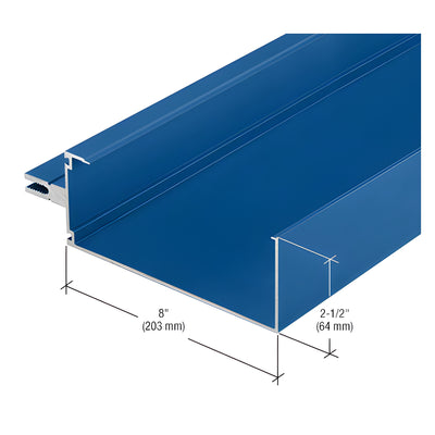CRL-U.S. Aluminum 8" Open Back Horizontal Mullion, Custom Paint - 24'-2"