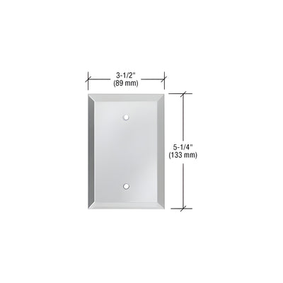 CRL Clear Blank with Screw Holes Glass Mirror Plate