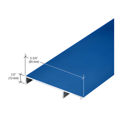 CRL-U.S. Aluminum 90 Degree Face Cap for Outside Corner, Custom Paint - 24'-2"