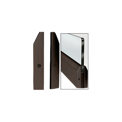 CRL Black Bronze Anodized 4" Split Tapered End Cap