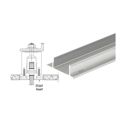 CRL-Blumcraft® Satin Anodized FS307 Replacement Snap-In Insert for RG450 Base Shoe